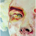 Sabine DANZE, Monsieur de Paris, Huile sur toile, 150 X150 cm