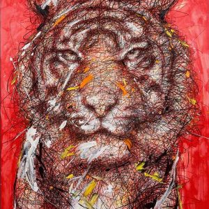 Hom Nguyen - L'année du tigre - Lithographie