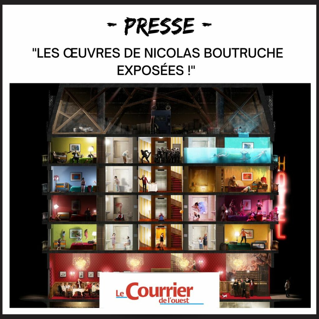 (ESP)BOUTRUCHE - PRESSE - Courrier de l'ouest - "Les œuvres de Nicolas Boutruche exposées"