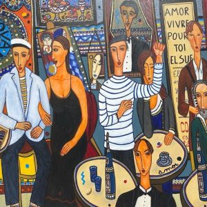 El cafe azul de rojos sueños