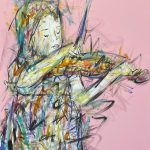 Collection violoniste rose