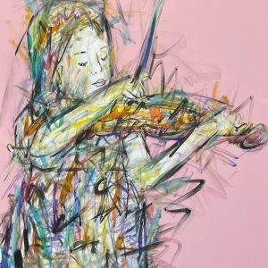 Collection violoniste rose