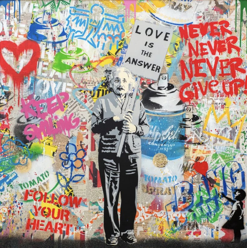 Mr. Brainwash - Balloon girl - 64.5 x 64.5