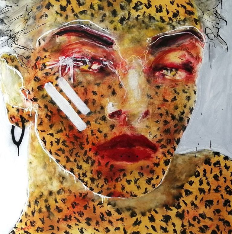 DANZE Monsieur De Paris Technique Mixte Sur Toile 150 X 150 Cm (28) (1)