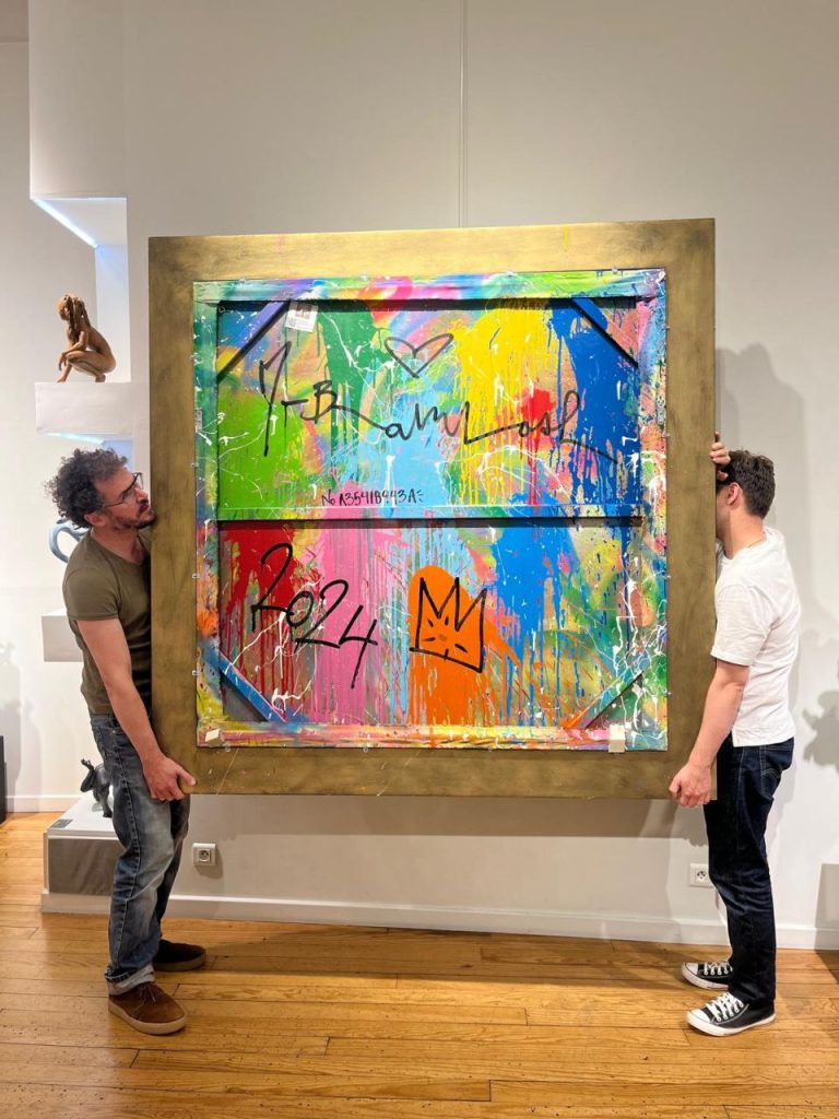 Mr Brainwash Balloon Girl 163,8 X 163,8 Cm Tech Mixte Sur Toile IAV TLS (3)