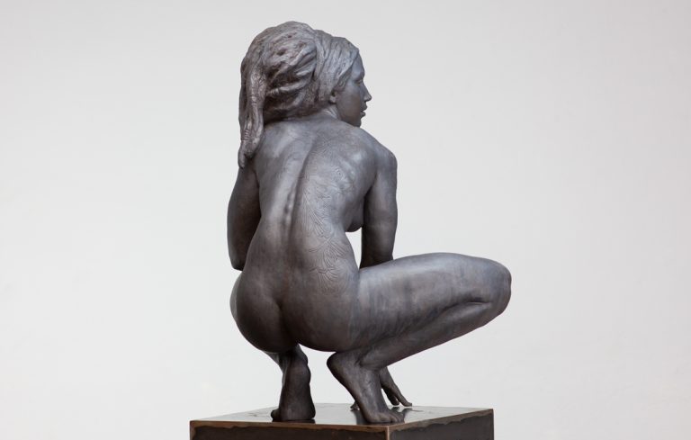 CODERCH & MALAVIA Walking In Beauty Bronze 3 4 Life Size 8 + 4 EA 71 X 57 X 44 Cm Patine Noire 1