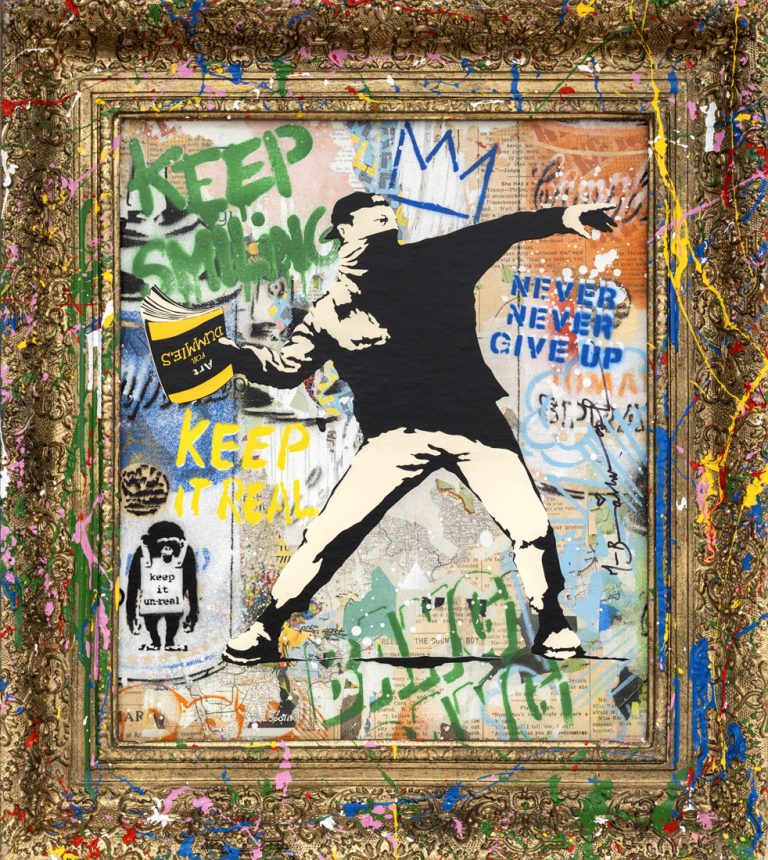 C103241 BanksyThrower 20×18 F12