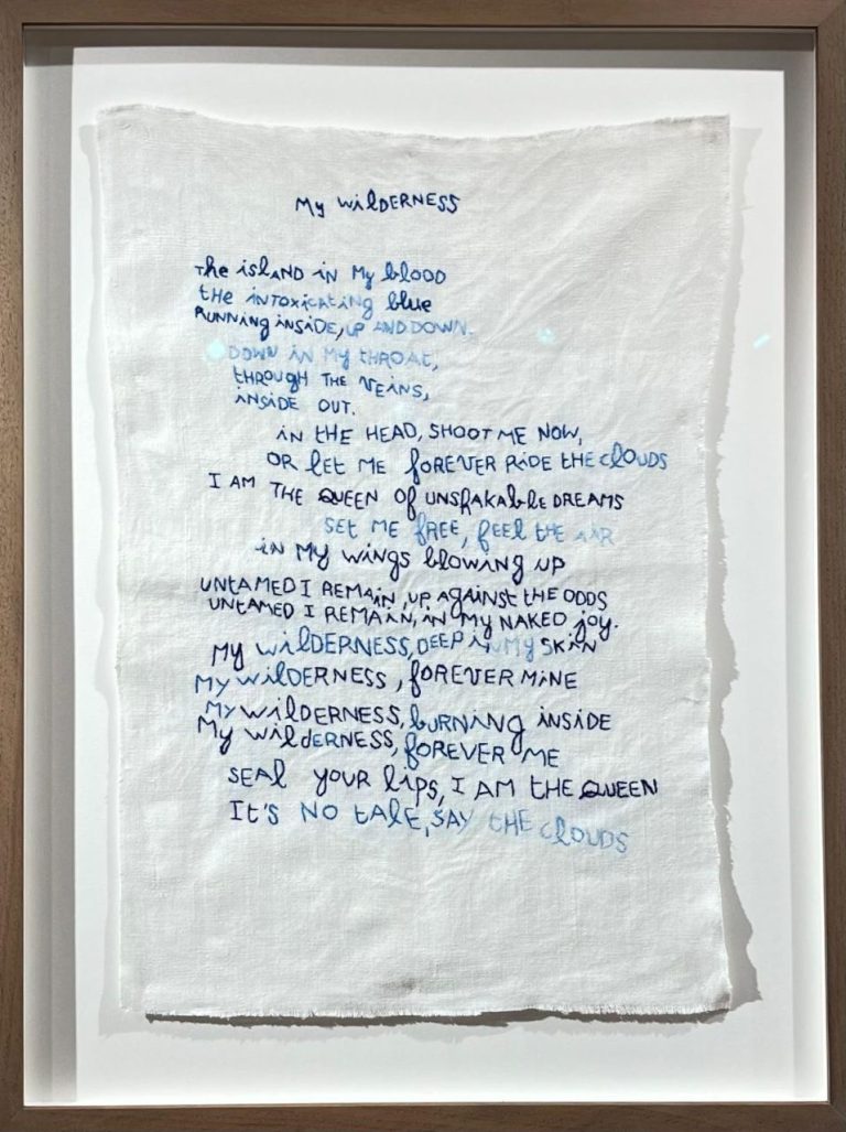 PHAM TO MAi Khanh My Wilderness ( Poème Brodé )