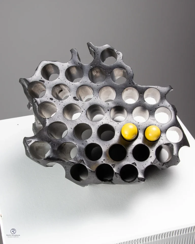 Rollin Christophe Fragment Of Binary Landscape Résine 20 X 25 X 28 Cm (1)