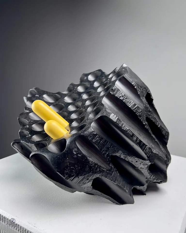 Rollin Christophe Fragment Of Binary Landscape Résine 20 X 25 X 28 Cm (2)