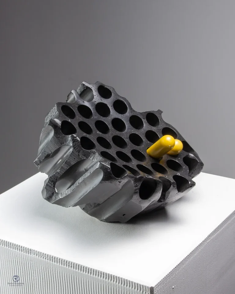 Rollin Christophe Fragment Of Binary Landscape Résine 20 X 25 X 28 Cm (3)