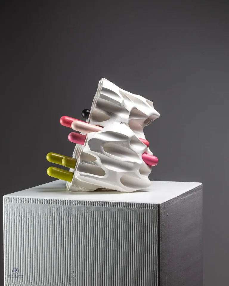 Rollin Christophe Fragment Of Binary Landscape Résine 25 X 20 X 25 Cm (1)