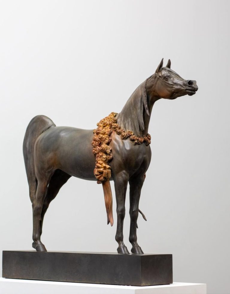 Ernest Massuet “Arabian Soul”, Bronze , 54x 58x 15 Cm 3