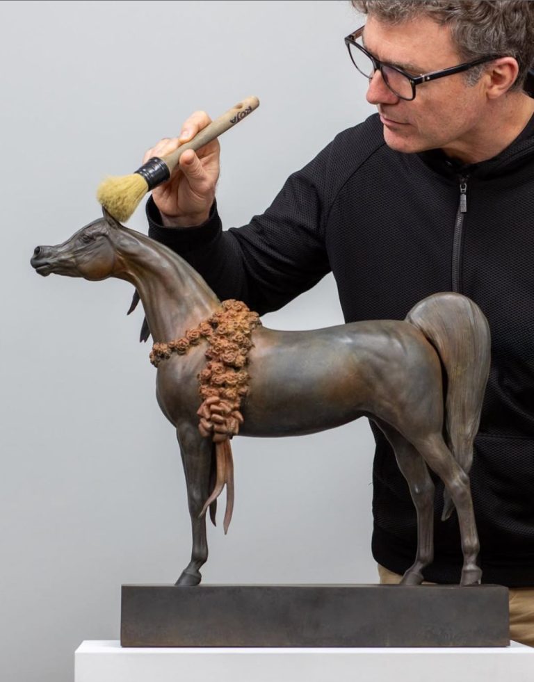 Ernest Massuet “Arabian Soul”, Bronze , 54x 58x 15 Cm