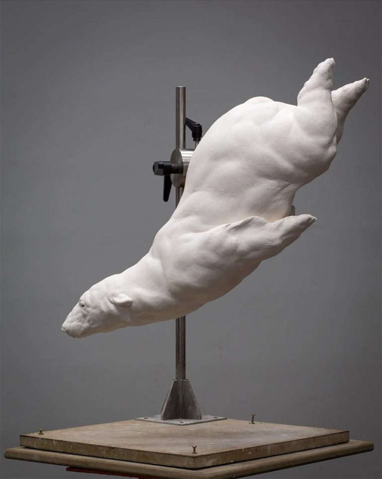 Ernest Massuet Into The Blue, Bronze , 54 X 58 X 23cm (1)