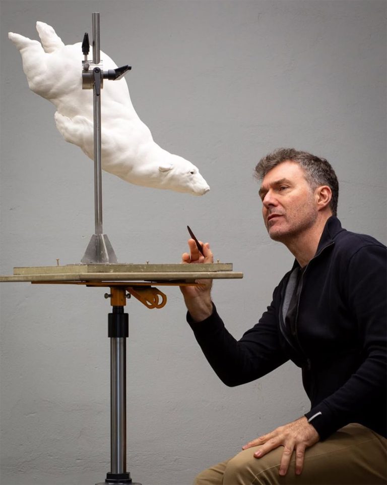 Ernest Massuet Into The Blue, Bronze , 54 X 58 X 23cm (5)