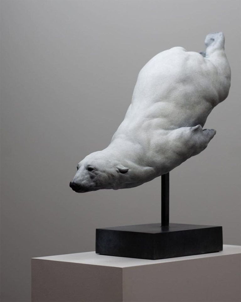 Ernest Massuet Into The Blue, Bronze , 54 X 58 X 23cm (6)