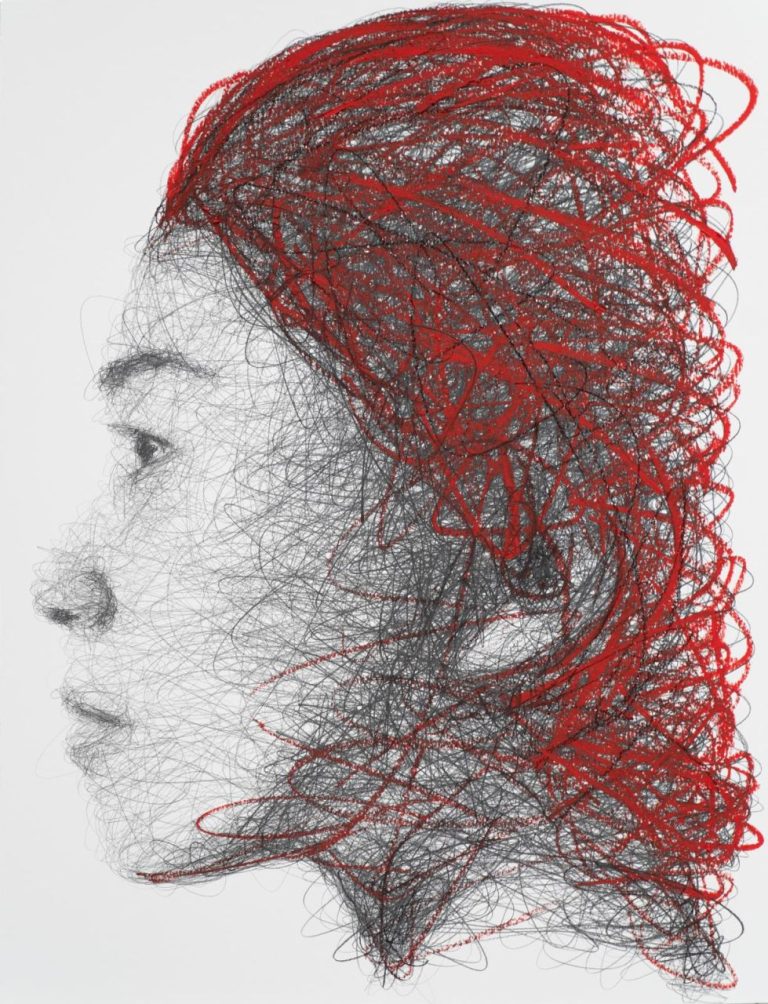 Hom NGUYEN Fil D’Ariane 80 X 60cm (dessin)