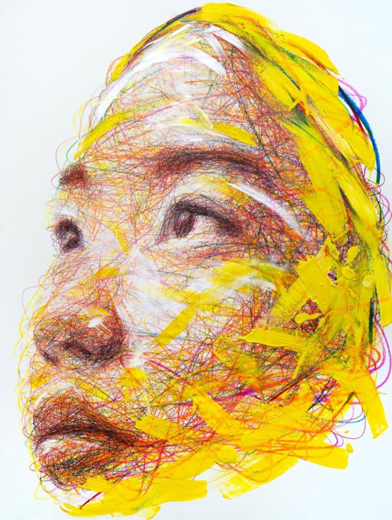 Hom NGUYEN Ma Mère Et Moi 80 X 60cm (dessin) (3)