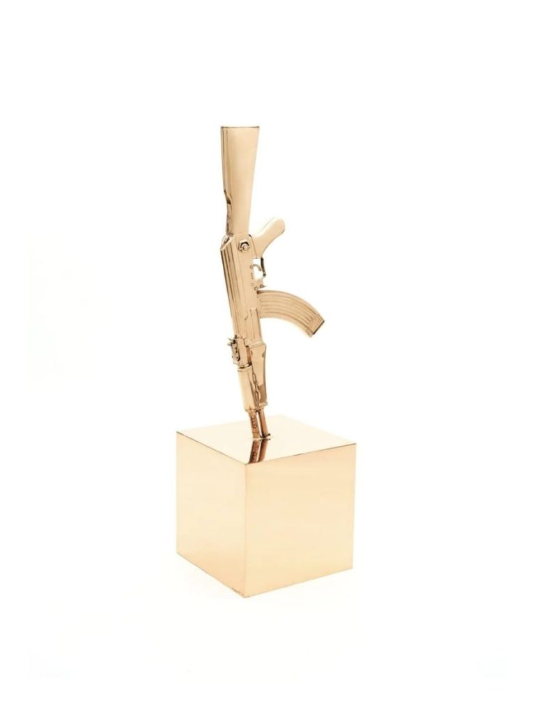 James COLOMINA Excalibur 101x30x30 Bronze Poli Miroir (1)