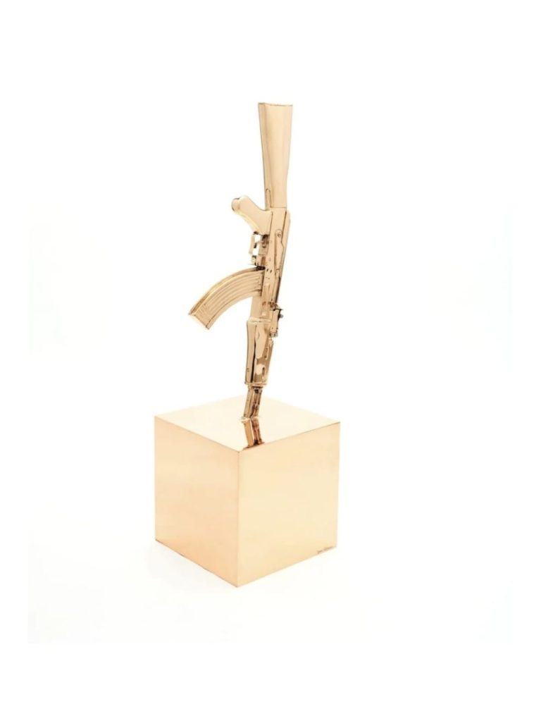 James COLOMINA Excalibur 101x30x30 Bronze Poli Miroir (4)