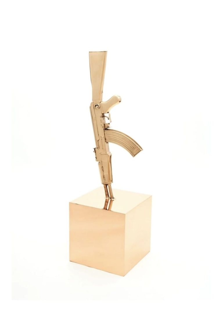 James COLOMINA Excalibur 101x30x30 Bronze Poli Miroir (5)