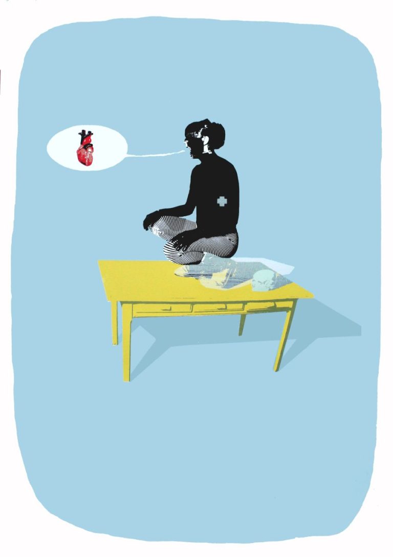 Schisme, 50 X 70 Cm, Estampe Sérigraphiée 6 Couleurs, 30 Exemplaires, 2014