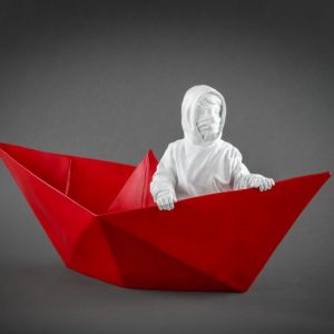 L'enfant sur le bateau